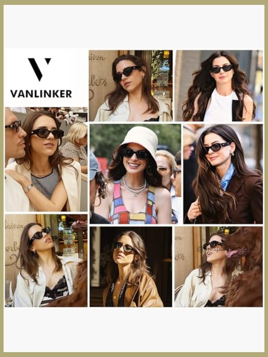 Trendy Polarized Hexagon Sunglasses for Women Men Retro 90s Rectangle Shades main image 6